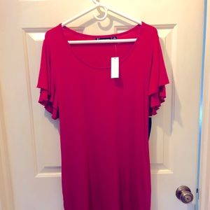 Medium Ny & Company business casual dress, bright pink